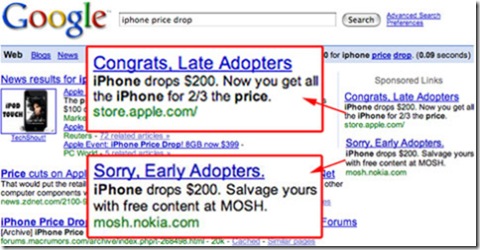 Nokia vs Apple on Google